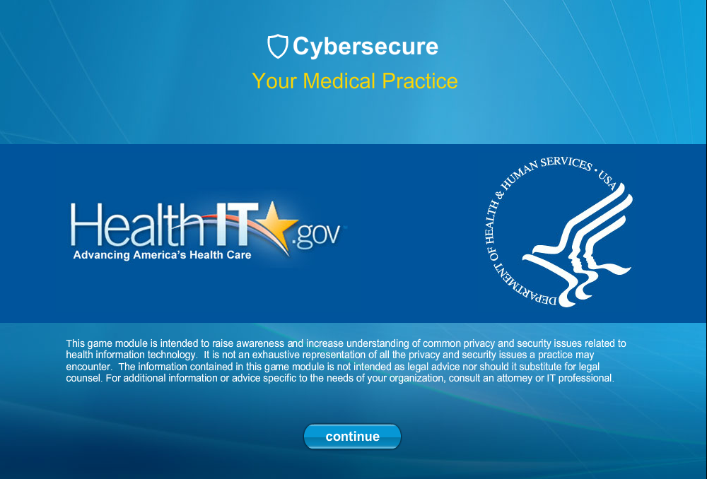 ONC Game Cybersecure Your Medical Practice
