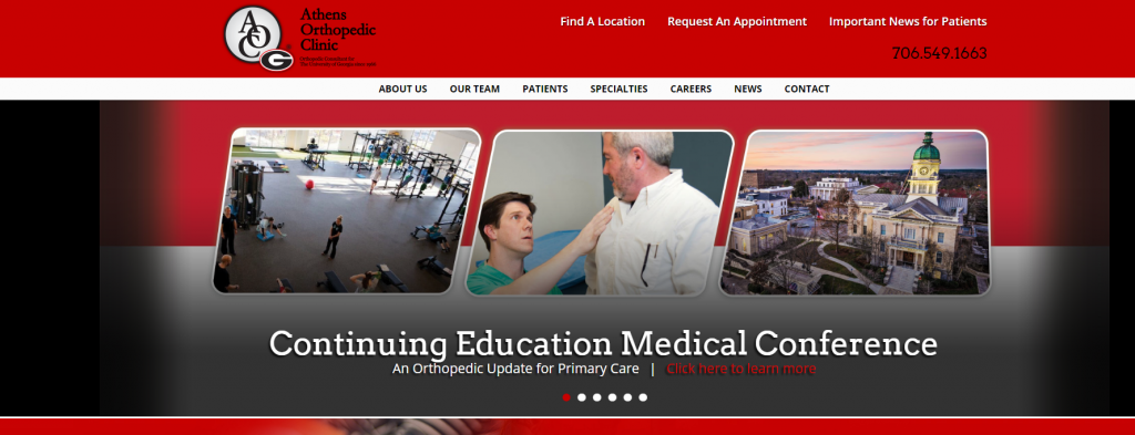 Athens Orthopedic Website